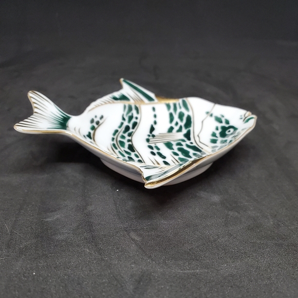 Vintage Lefton Striped Fish Trinket Dish AJ170 - Picture 8 of 9